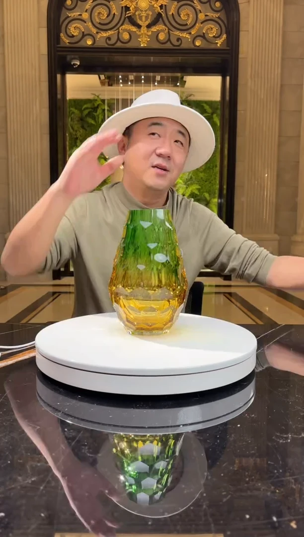 【闪购商品】茶宠AJ06036茶金祖母绿艺术花器