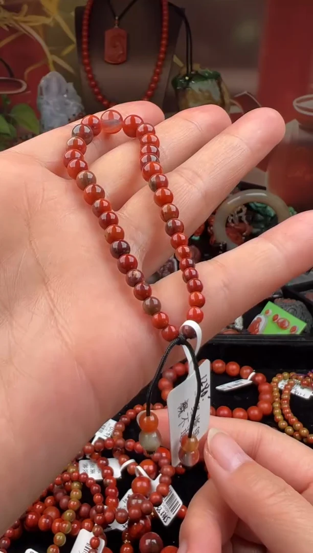 未镶嵌手链南红玛瑙老*户手串