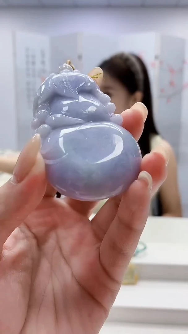 未镶嵌定制翡翠4957lr-毛货挂件22