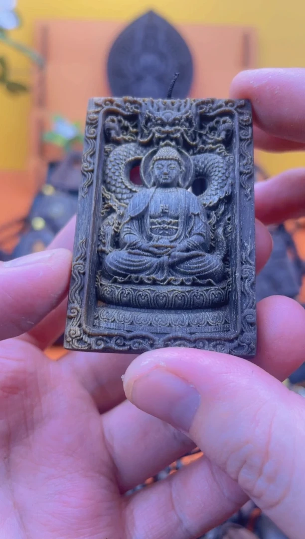 【闪购商品】贡木把件八大守护神阿弥陀佛（猪，狗）