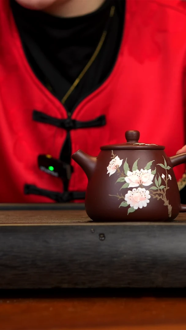 【闪购商品】紫砂茶壶紫朱泥高石瓢壶200ml