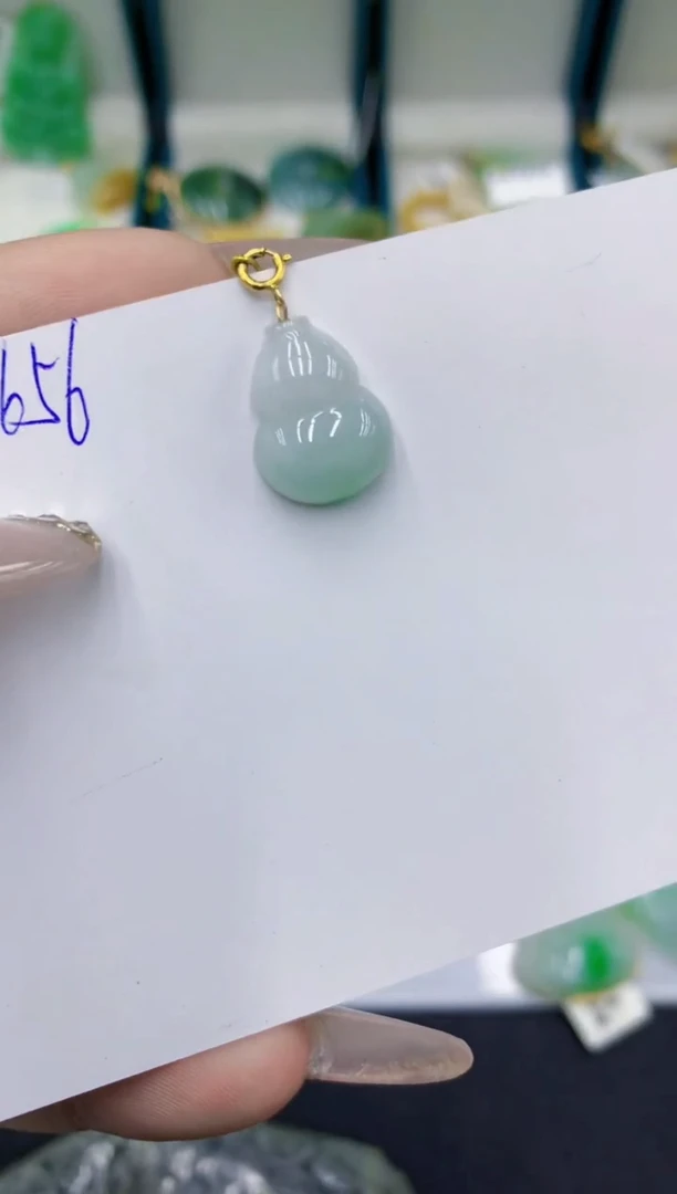 颈饰18K金镶嵌翡翠11111111111111
