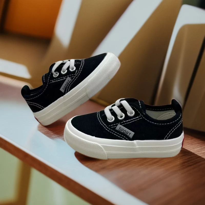 【宝妈专享】31159帆布鞋宝宝字母儿童时尚软底男女童低帮