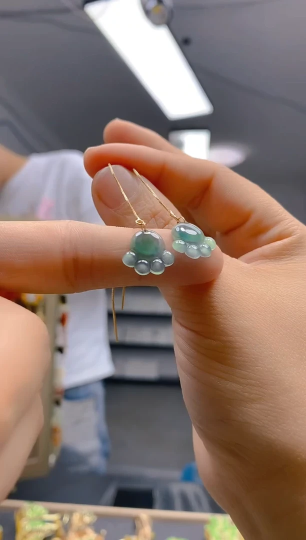 【闪购商品】翡翠耳饰合金316翡翠耳线