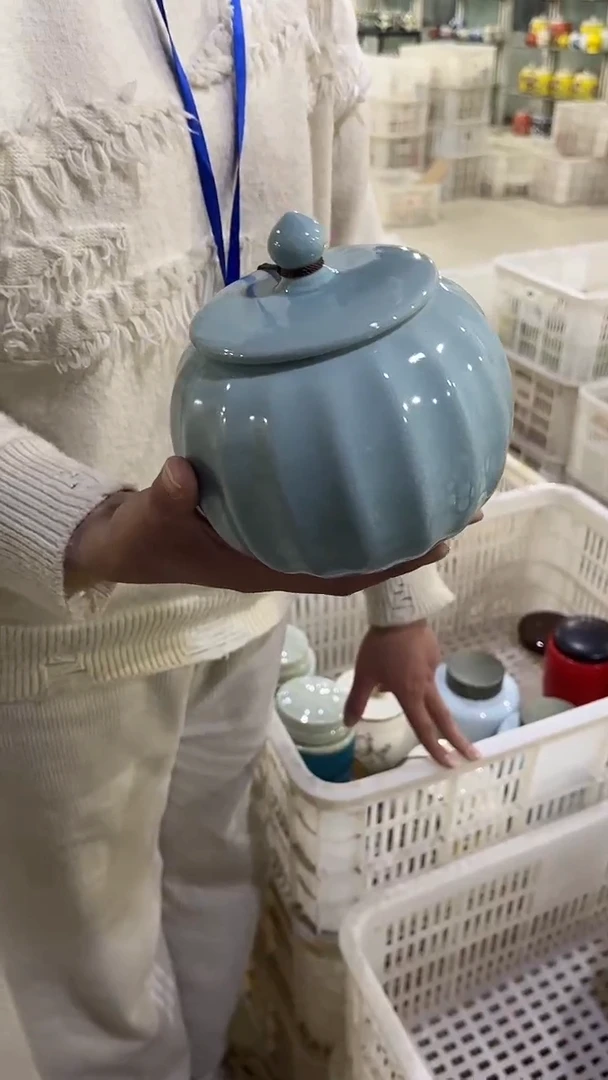 【闪购商品】摆件陶瓷茶叶罐存茶罐密封罐红茶绿茶储存罐