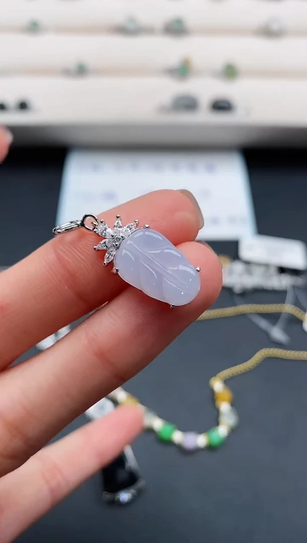 银S925镶嵌戒指翡翠88888888+2