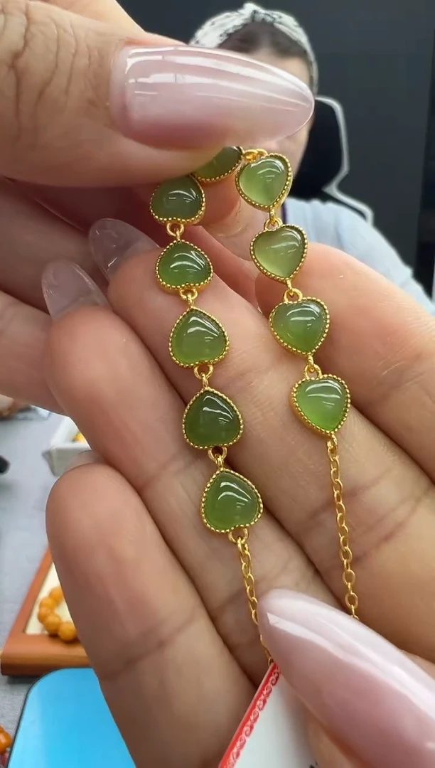 【闪购商品】和田玉（碧玉）手链未镶嵌31秒拍号