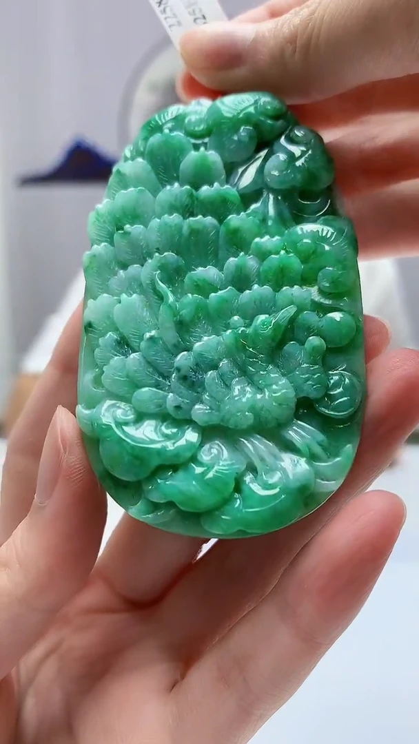 【闪购商品】定制翡翠未镶嵌4812zm-毛货挂件143