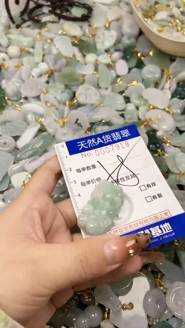 【闪购商品】翡翠颈饰未镶嵌天然A货翡翠