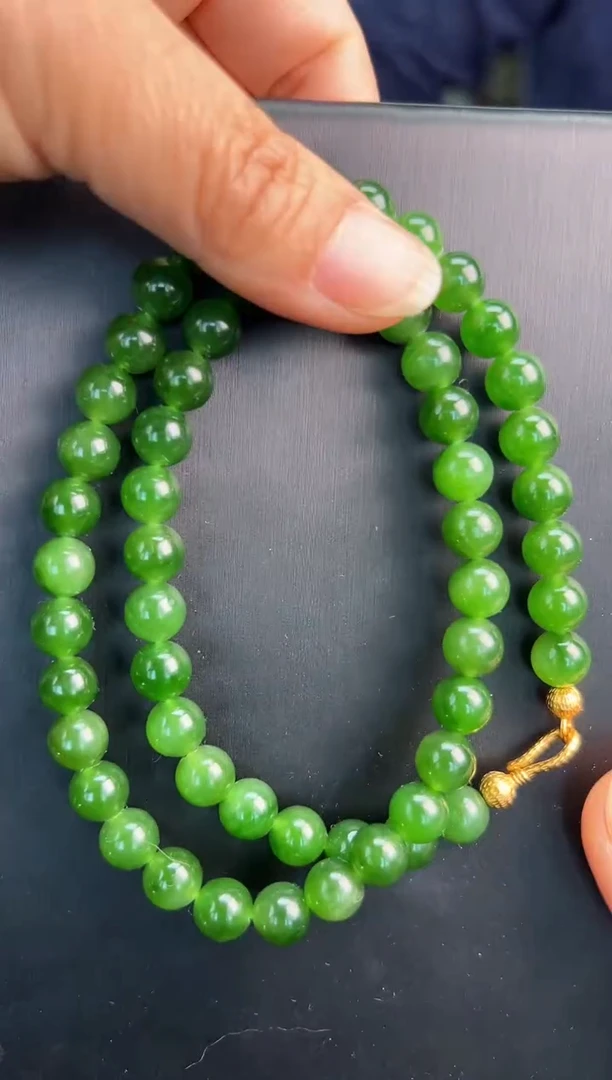 【闪购商品】和田玉颈饰未镶嵌妈妈连约8毫米多样性拍一发一