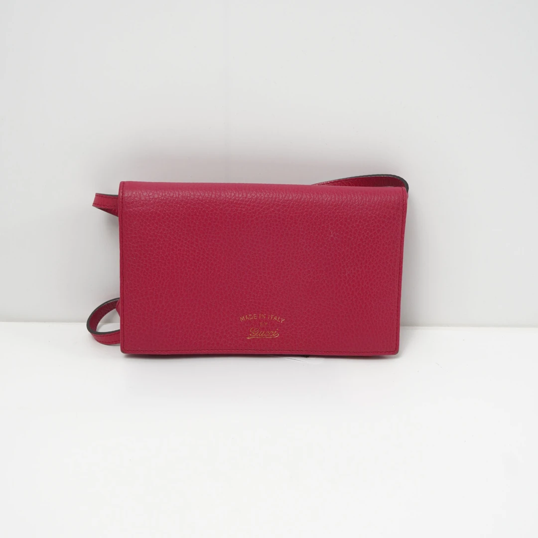 95新 GUCCI/古驰 woc单肩包粉色/DS009887