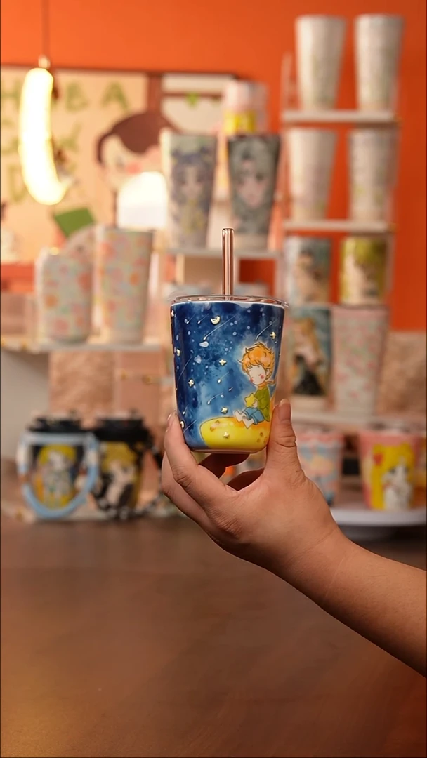 (玉泥）景德镇手工手绘文创陶瓷杯