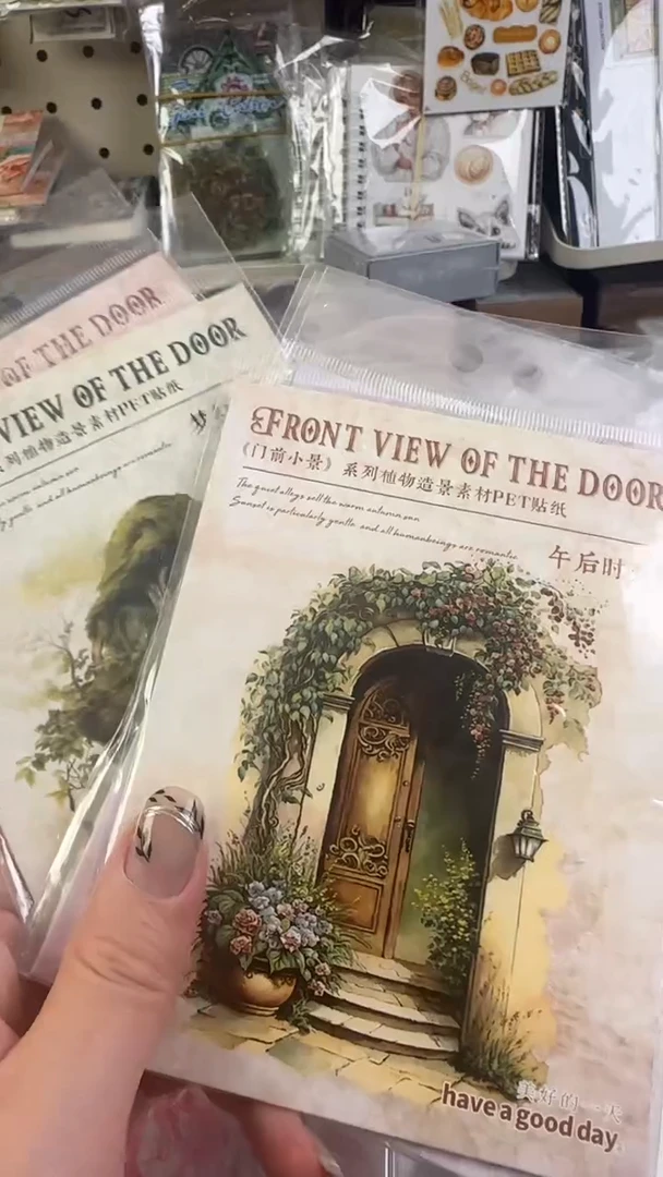 1-16 门前小景贴纸 6款