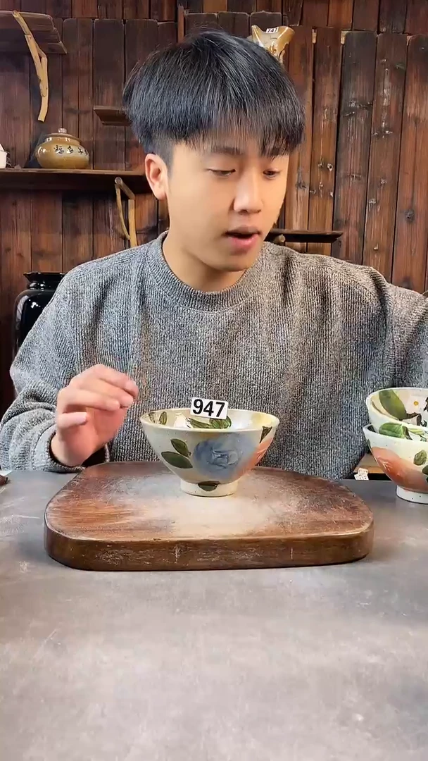 碗947，手工手绘，超值陶瓷