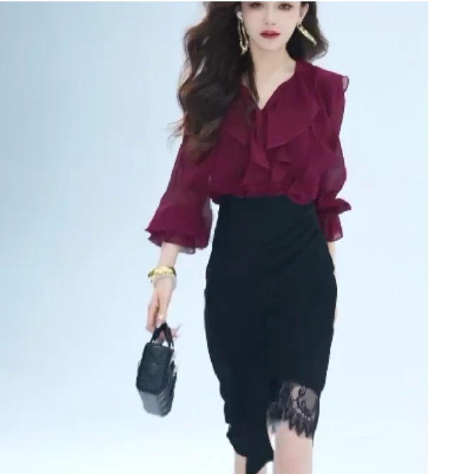 2025春季新款时尚女装网红潮流韩版洋气上衣半身裙Tre