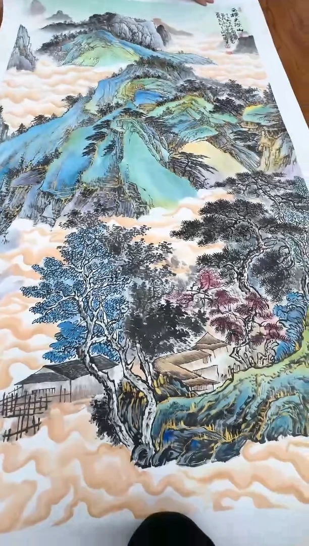 国画孙桂国老师作品，带合影证书10-28