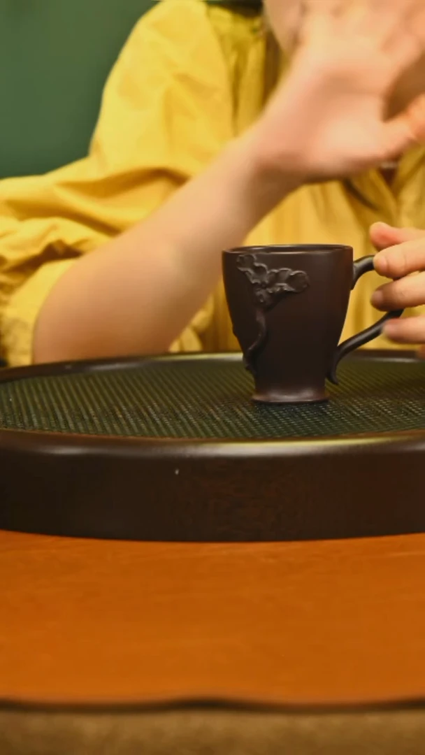 茶壶紫砂宜兴原矿紫泥侧把主人杯