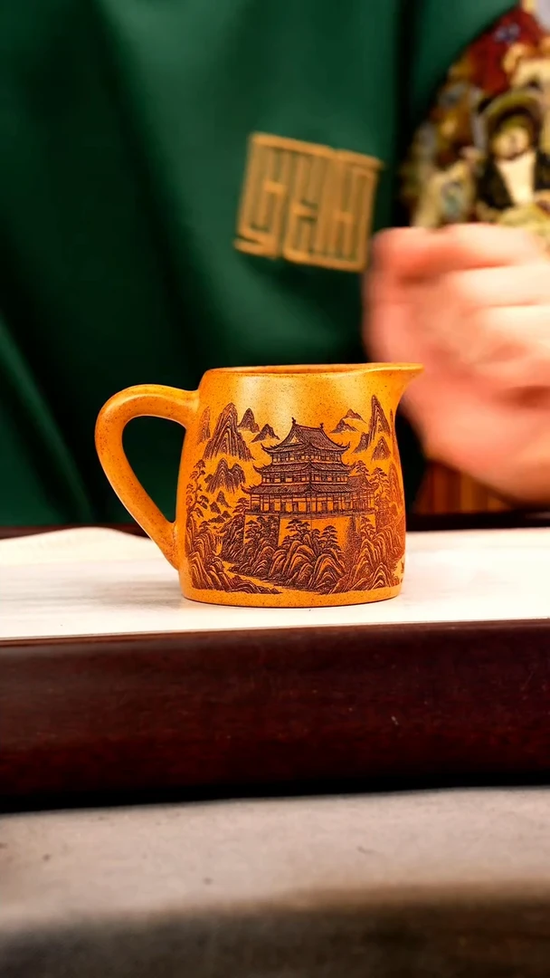 茶壶紫砂段泥 柴烧 公道杯