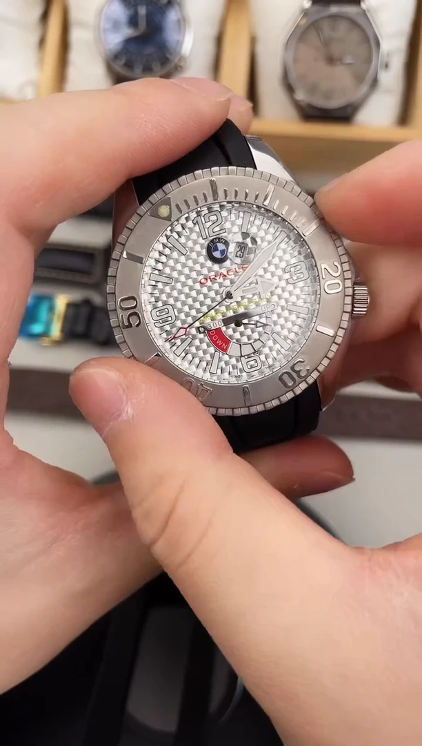 石英机芯锻造碳钢银圈白盘bm