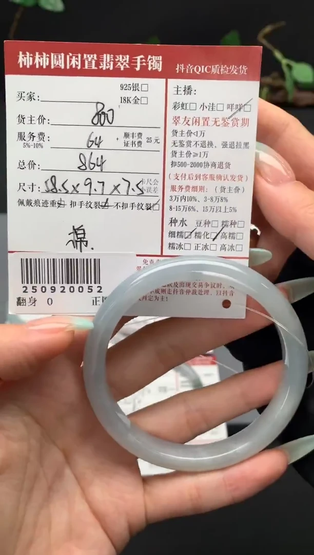 未镶嵌手镯翡翠姐姐250920052