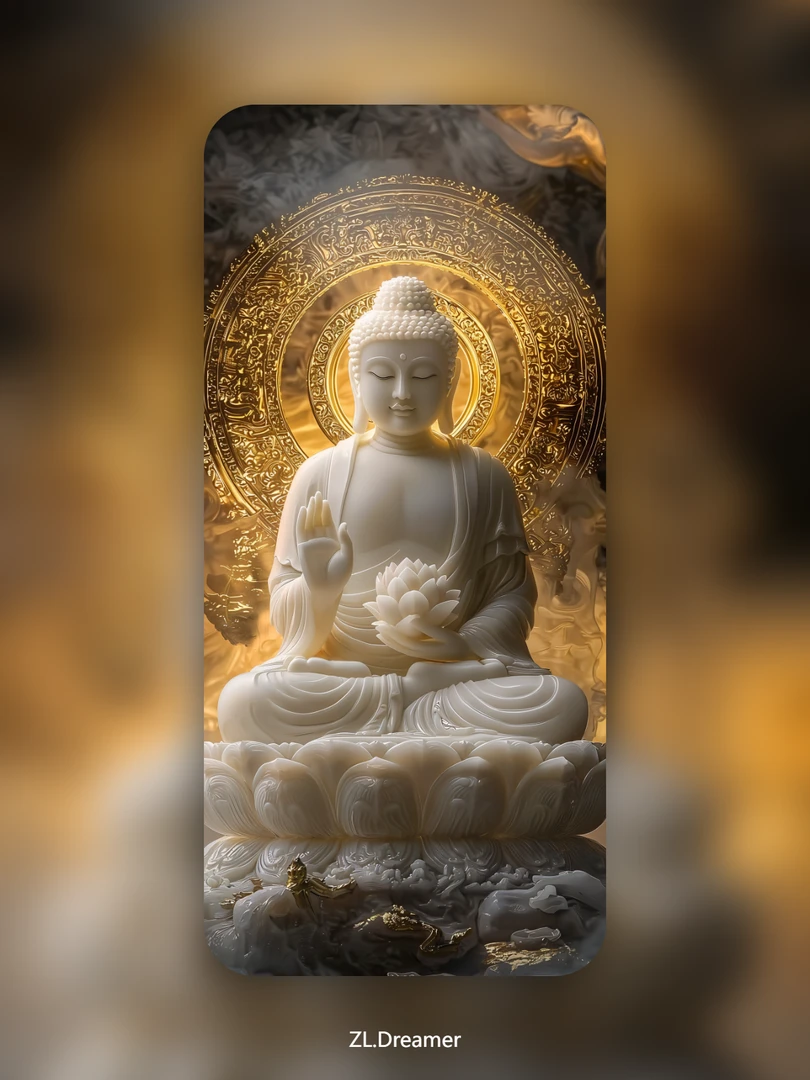 静心款【阿弥陀佛】 ‖ 戌狗亥猪本命佛 ‖ 原创静态高清手机壁纸