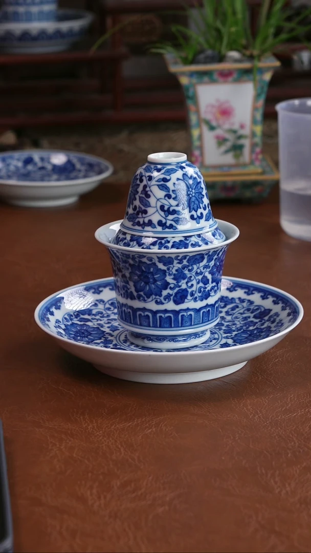 景德镇高端茶器珍*手绘陶瓷手工茶具