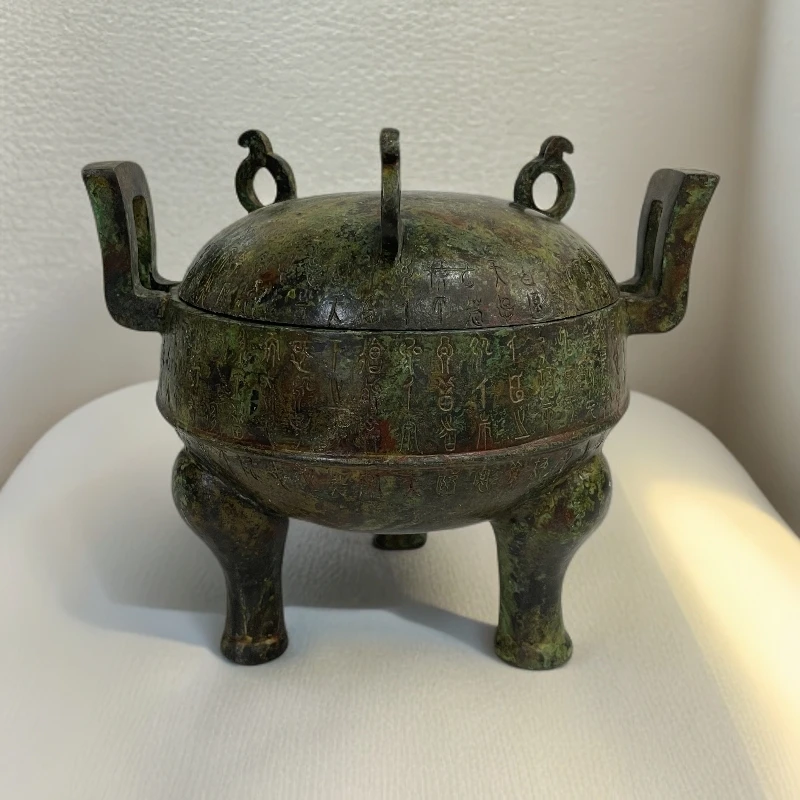 【中山王圆鼎】仿古青铜器精美工艺品摆件家居装饰品