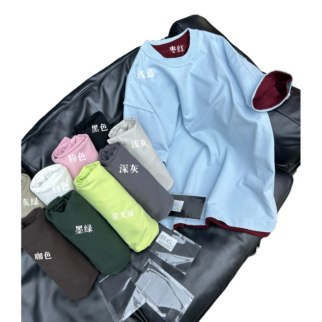 YS-Y-6601-重磅442克重纯棉男士时尚短袖T恤