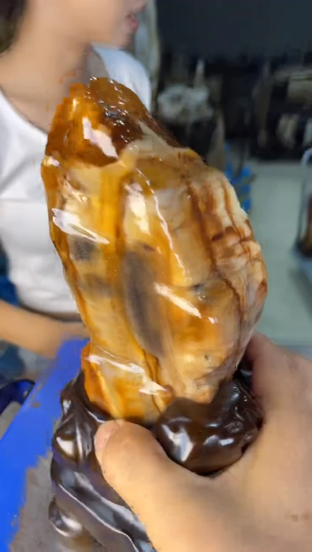 未镶嵌摆件硅化玉11