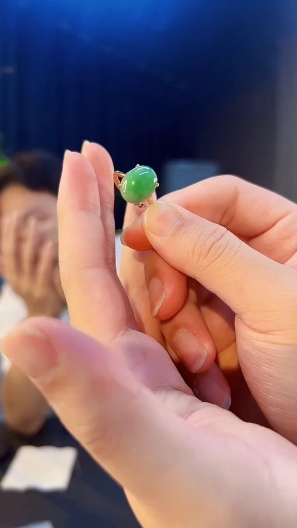 翡翠戒指未镶嵌缅料A货/支持复检/一件