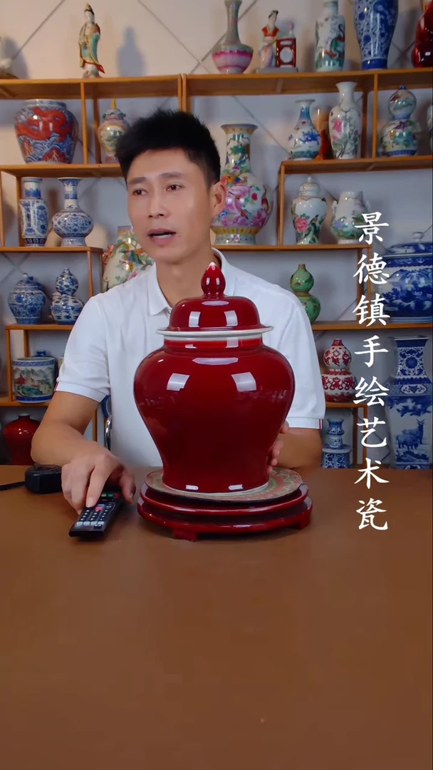 现代景德镇手工手绘陶瓷摆件43