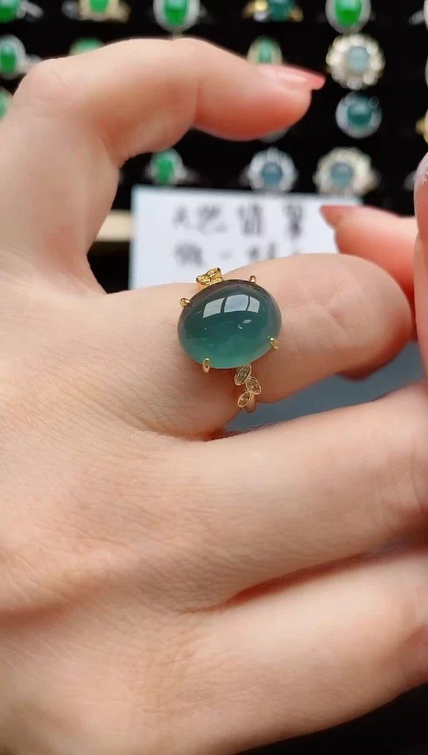 【闪购商品】翡翠戒指银S925镶嵌1111