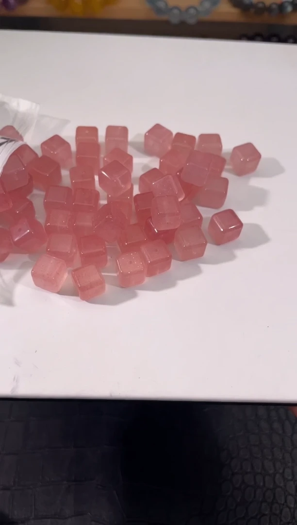 水晶手链未镶嵌A657草莓晶方糖10多样性发一