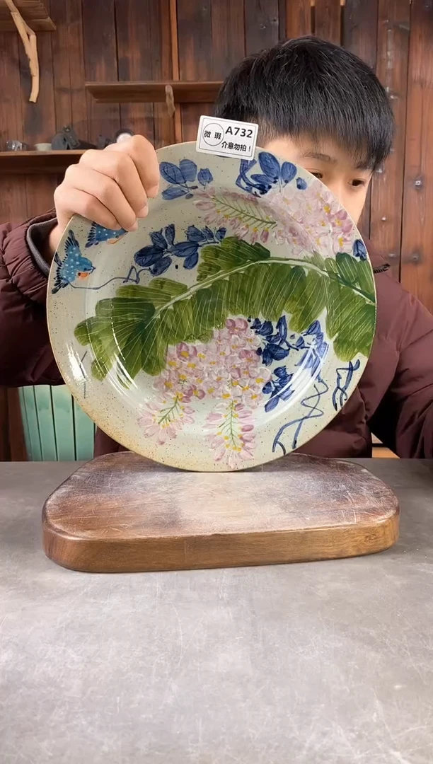 【闪购商品】碗732暇，手工手绘，新年快乐！