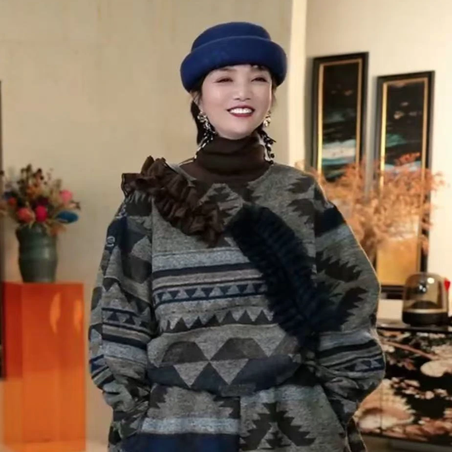 1732篱君2024秋冬新款时尚设计师款卫衣