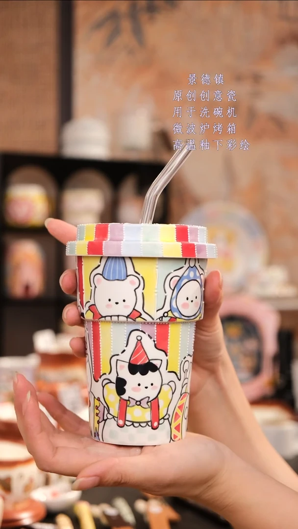 摆件景德镇手工手绘设计款