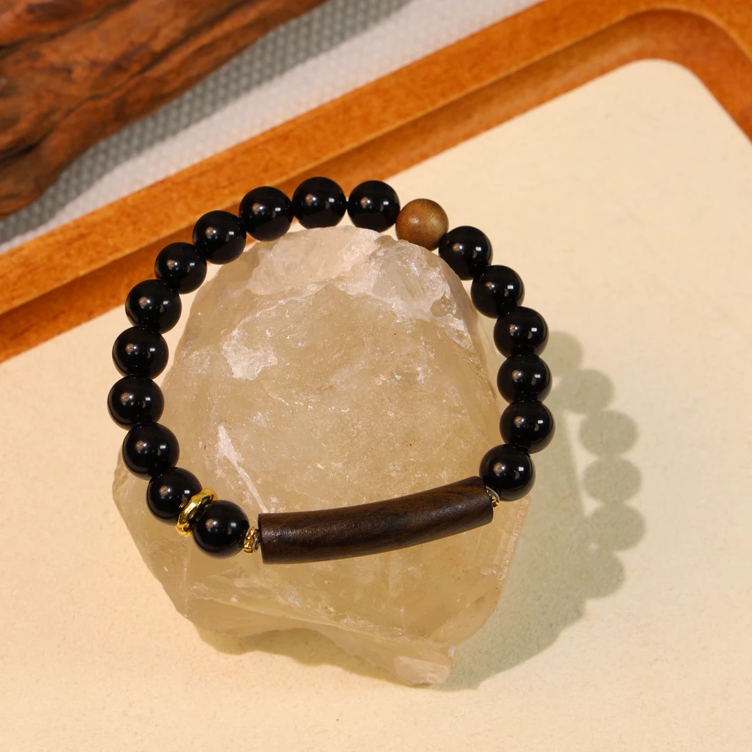 原创黑曜石手串J457【多样性发一】