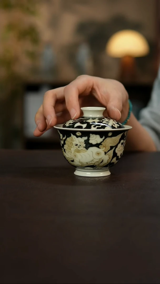 杯觅纤景德镇陶瓷杯碗柴烧多人
