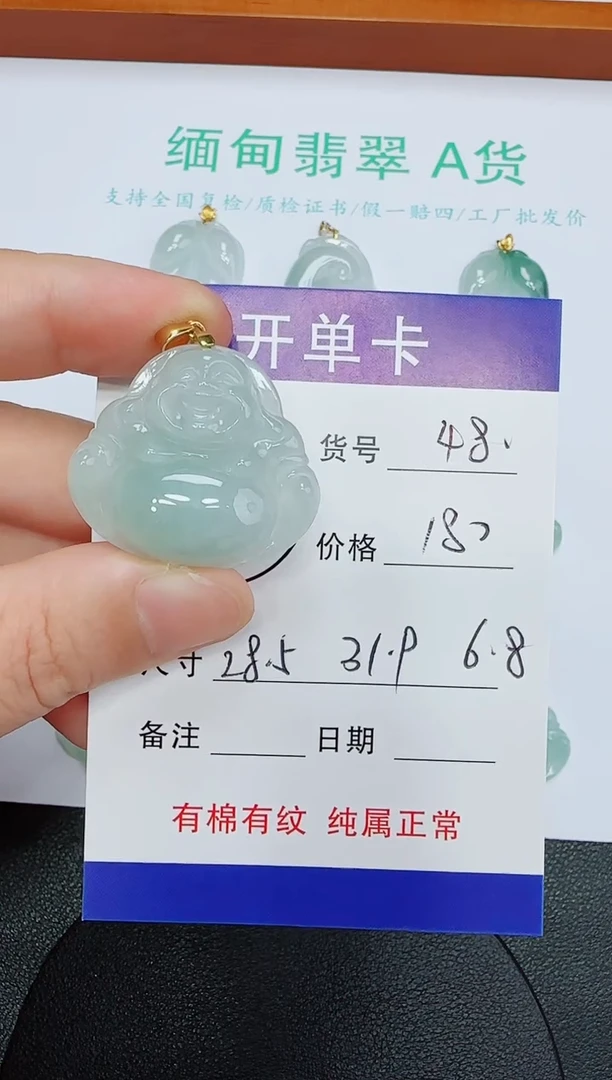 吊坠(赠链)未镶嵌翡翠48