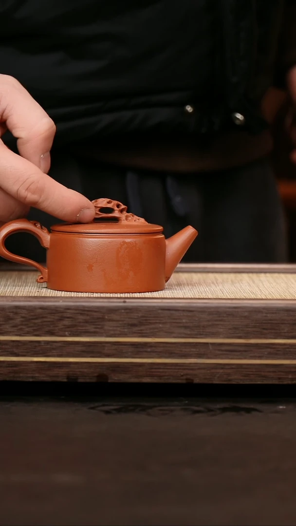 茶壶紫砂小煤窑朱泥 天际