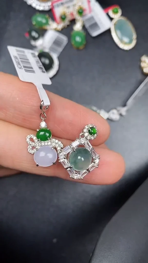 银S925镶嵌戒指翡翠1920