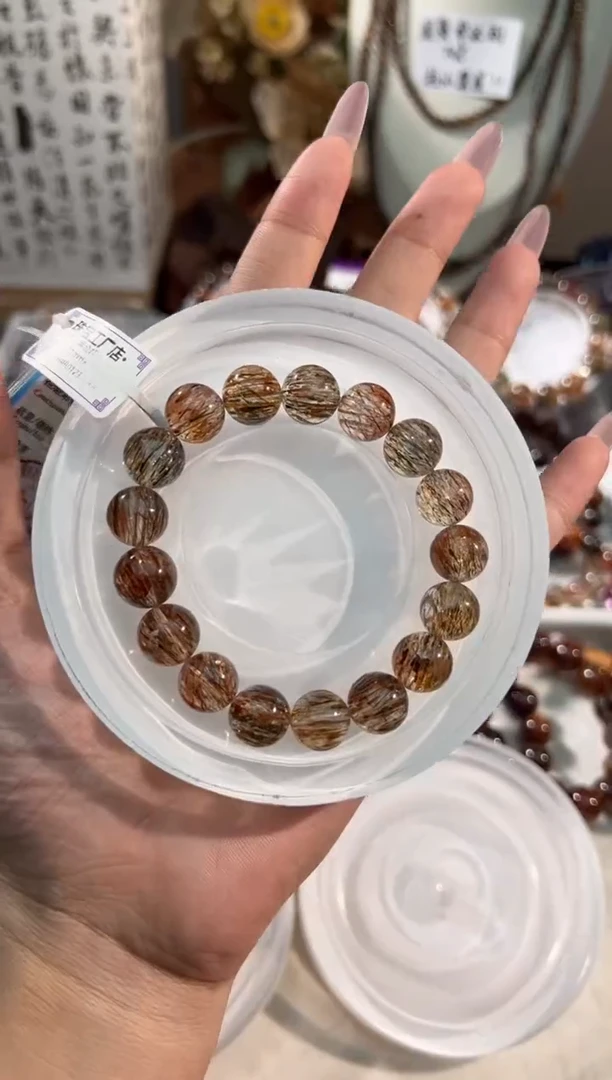 未镶嵌手串水晶黑金超七11+