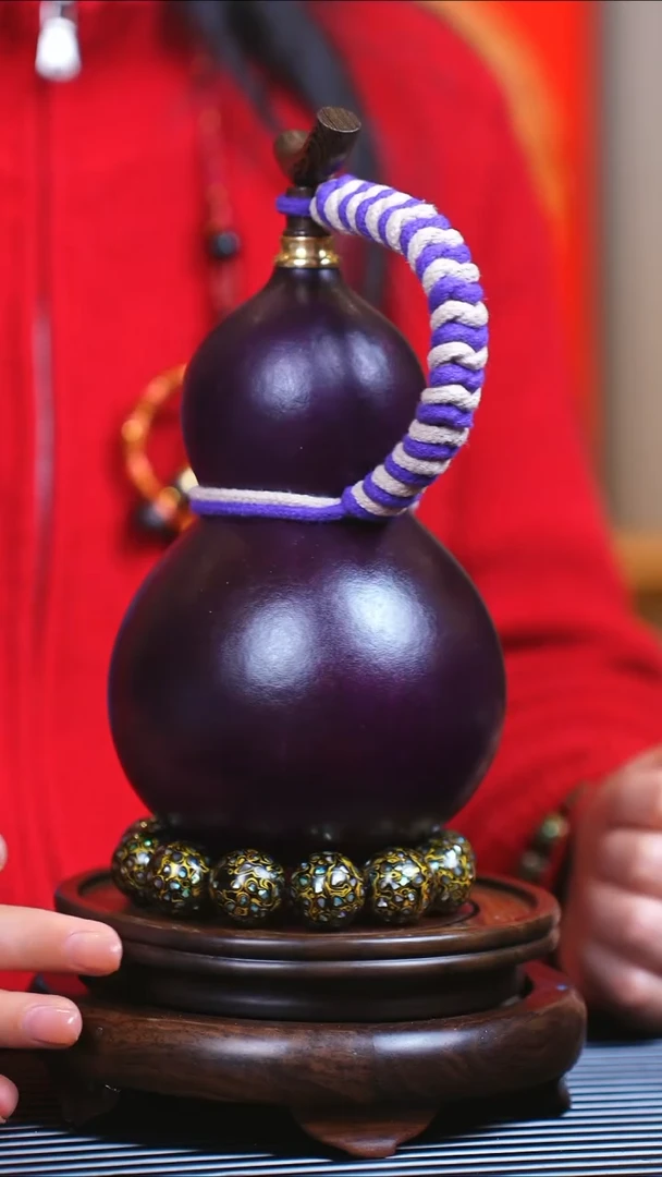 【闪购商品】JB061迎财神臻选非遗大漆酒葫芦