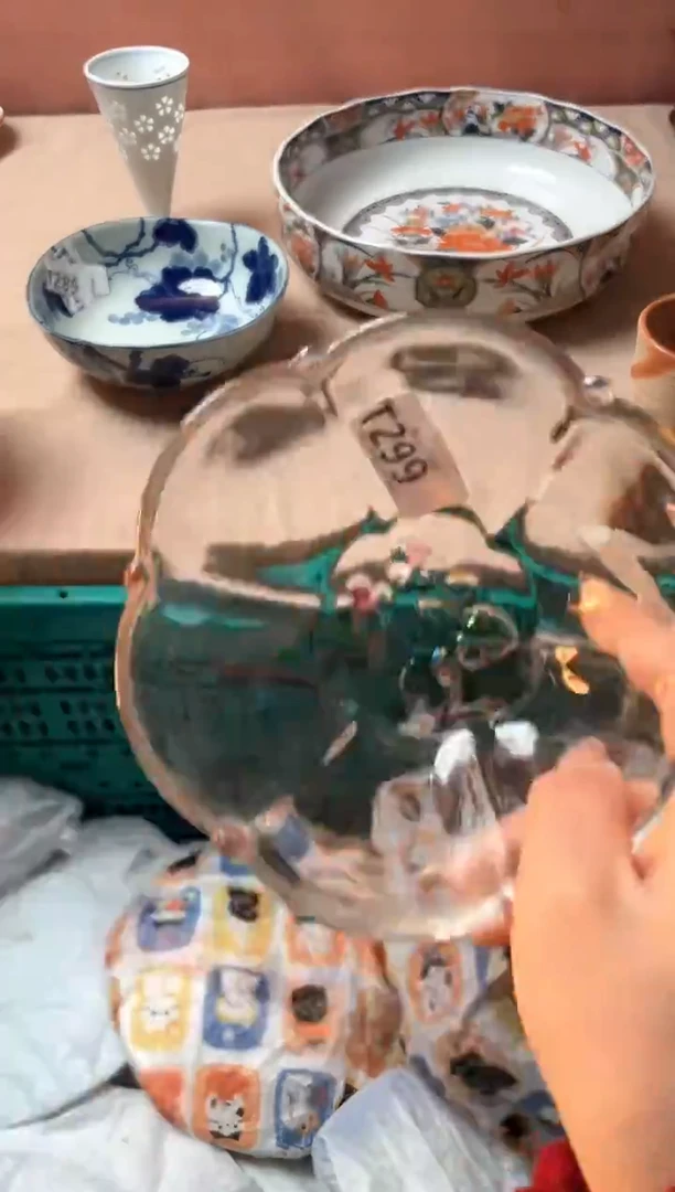 瓷片张*榴瓷器瓷器T299