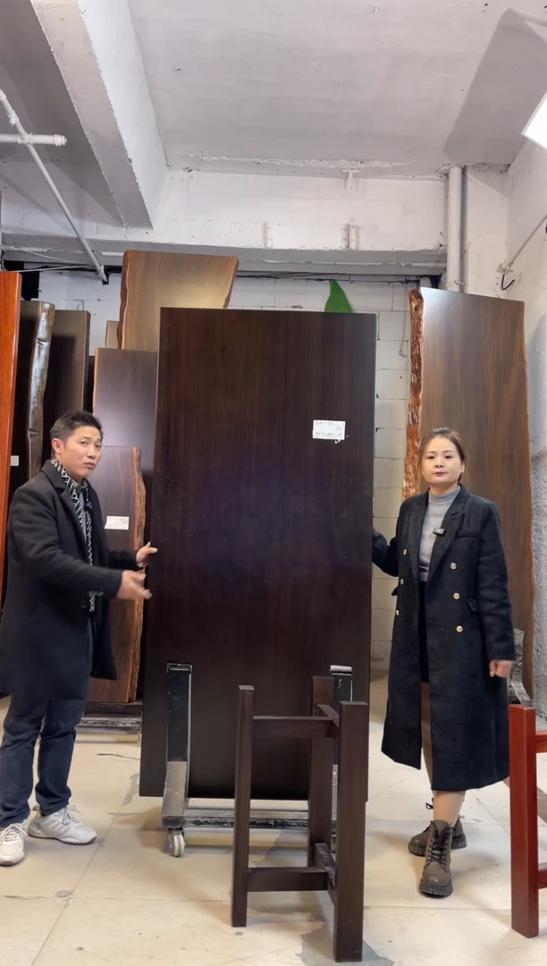 AH-111刚果黑檀195.5*89.5*9加黑三角支架*2