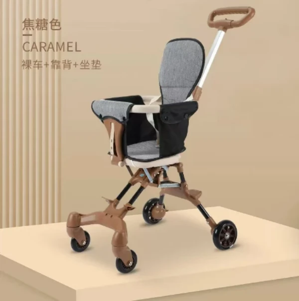 便携式四轮推车可折叠简易遛娃神器婴儿手推车旅行万向