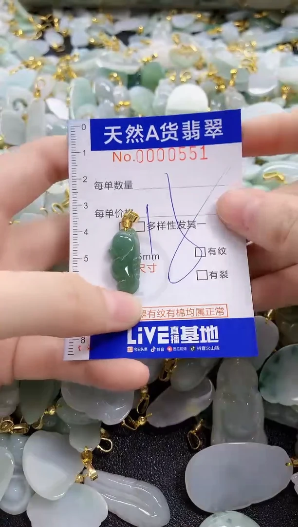 颈饰未镶嵌翡翠天然A货翡翠