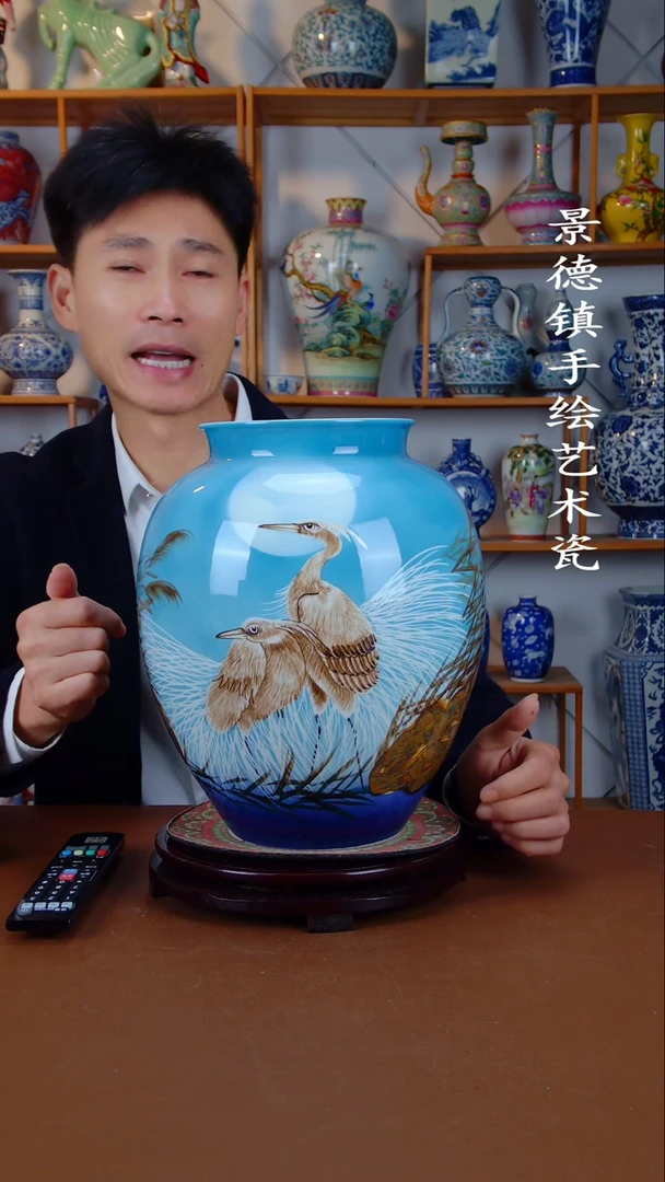 瓶景德镇手工手绘陶瓷摆件19