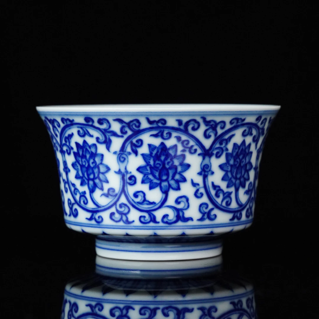 宝相缠枝杯-见山烧-JJS034