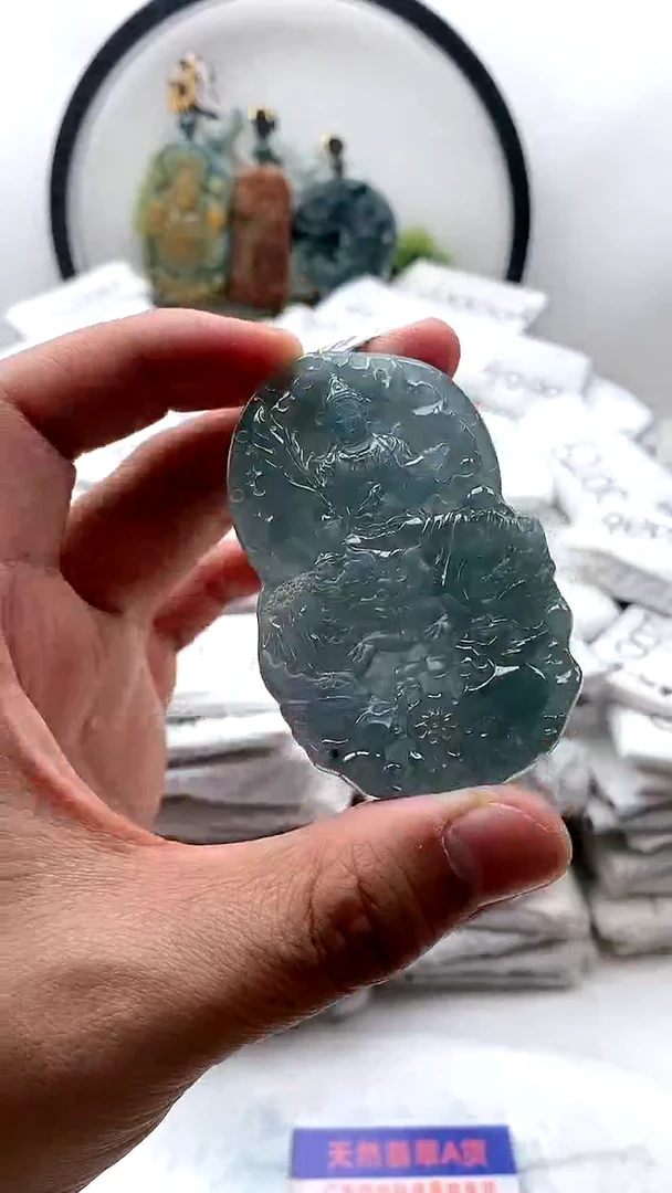 【闪购商品】翡翠颈饰未镶嵌文殊